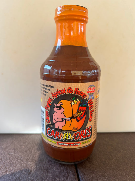 Carnivores Ghost Pepper, Apricot & Honey BBQ Sauce